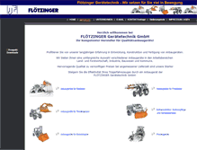 Tablet Screenshot of floetzinger-geraetetechnik.de